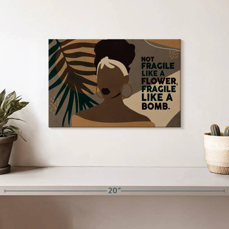 Tergel «Fragile Like A Bomb», H 8 po x l 12 po