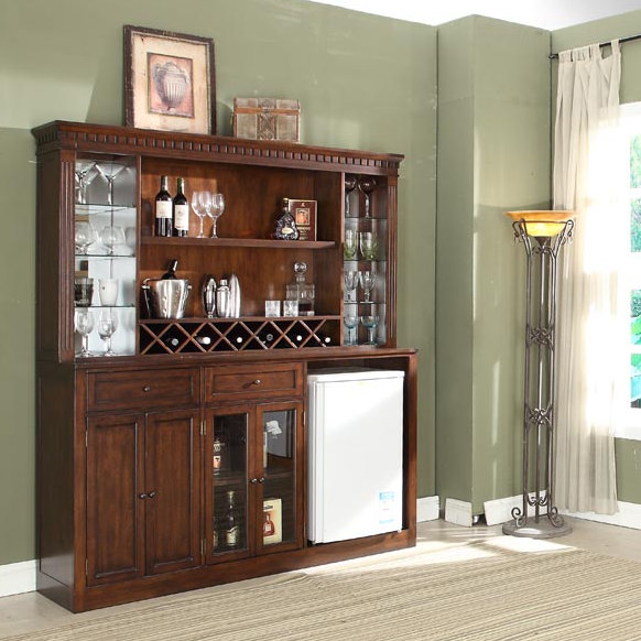Chiaramonte 72 " L Wine Bar, Walnut