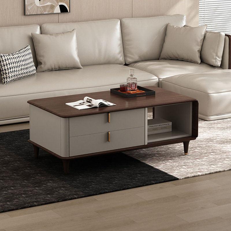 Table basse moderne simple en bois massif