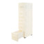 Armoire de rangement mince avec rangement et rangement sur pieds