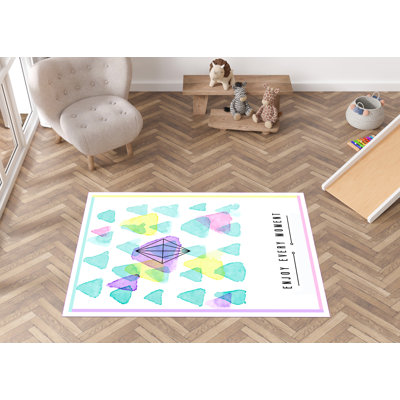 Rectangle 100 cm x 150 cm Vinyl Area Rug