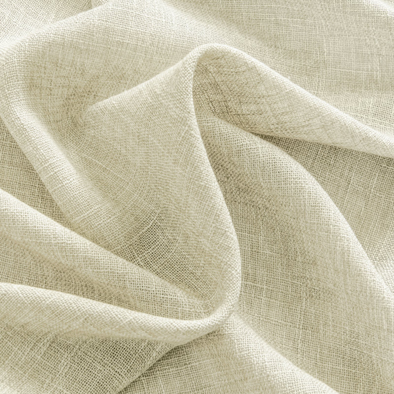 Paire de rideaux semi-transparents avec œillets Draycott, L 52 po x L 96 po, Polyester beige