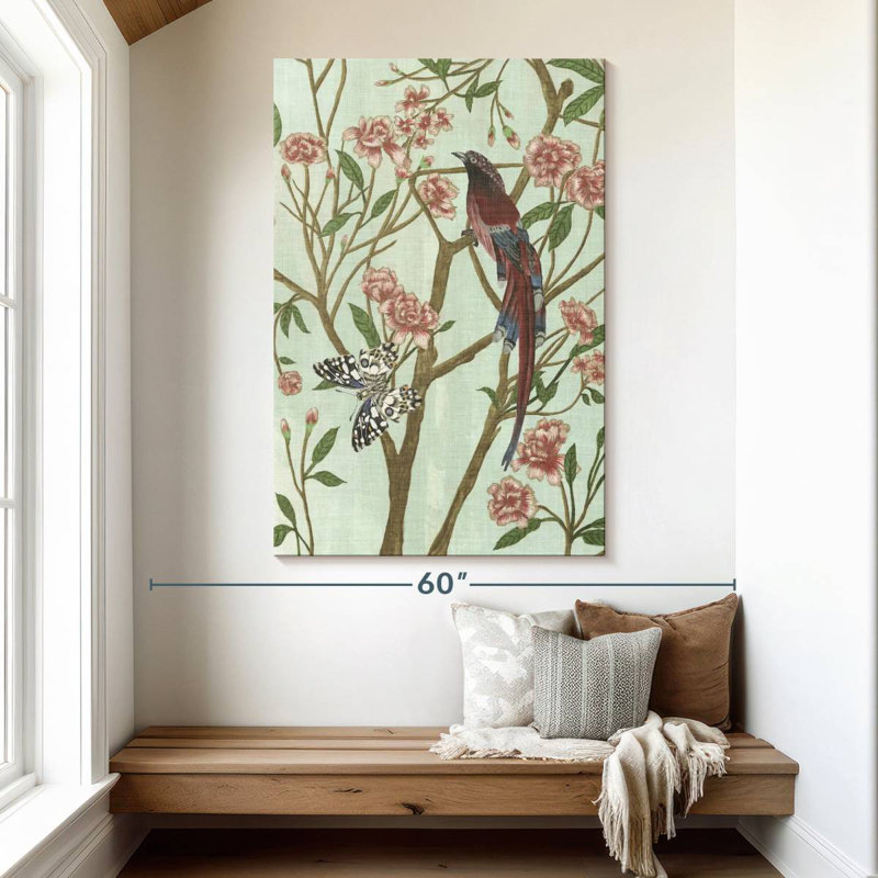 Brampt Delicate Chinoiserie III, 51" H x 34" W