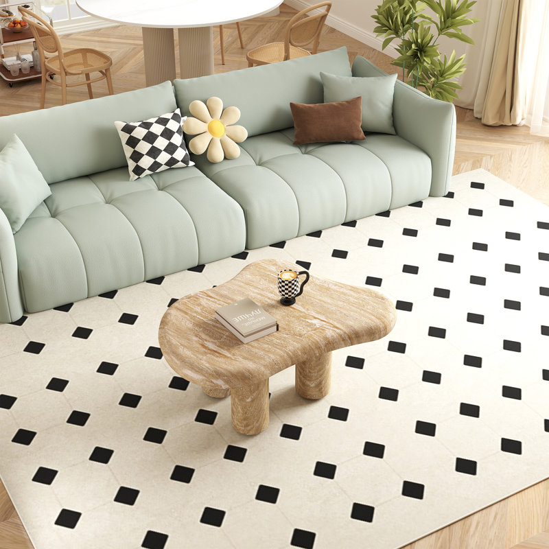 Cloud Coffee Table With 4 Legs, Modern Coffee Table For Living Room/Bedroom/Guest Room, Yellow