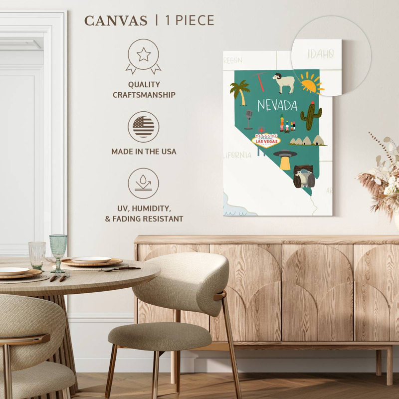 Nevada Icons, 51" H x 34" W