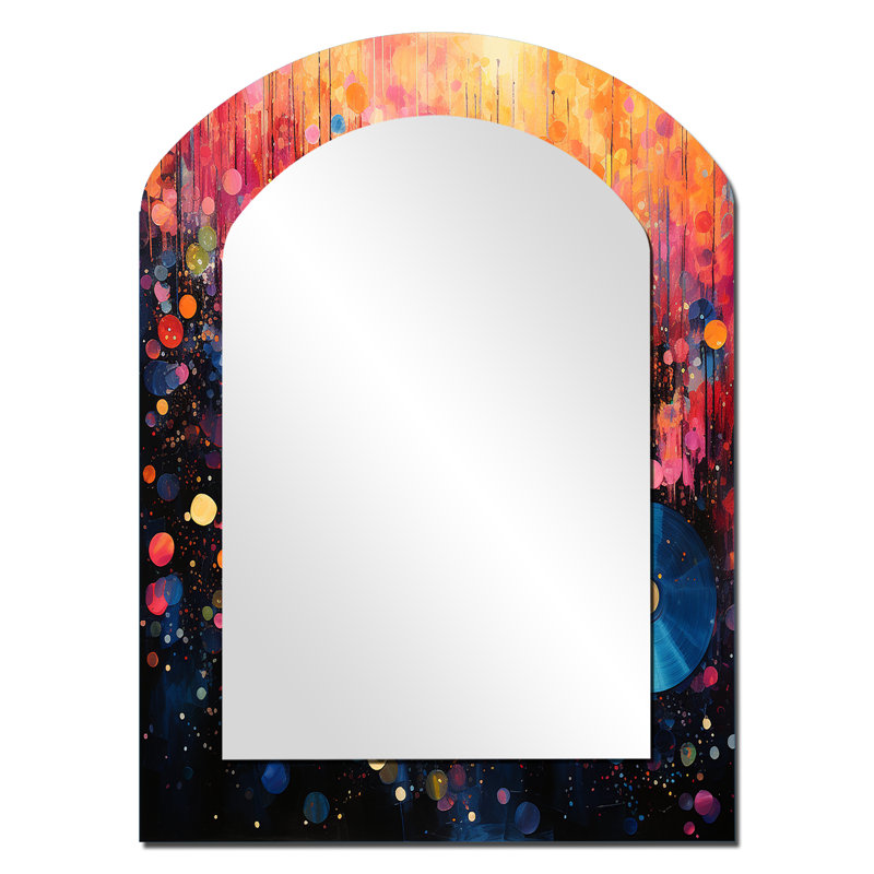 Mathena - Miroir tendance en métal, 34" x 25"