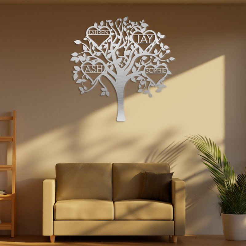 «Chamorro Family Tree», art mural, White, H 24 po x l 24 po x P 1 po