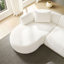 Canapé modulaire en L surdimensionné de 134,63 po avec repose-pieds avec méridienne gauche et canapé profond avec assise profonde pour le salon-1229126075