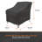 Modern Leisure Black Diamond Stackable/High Back Bar Chair Cover,  27"L x 27"W x 49"H, BLK, 2-PK-331529452