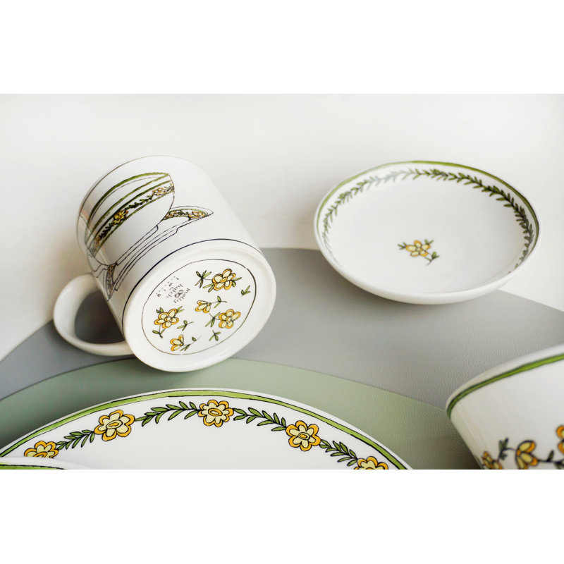 Daisy Chain Bone China Appetizer Plate