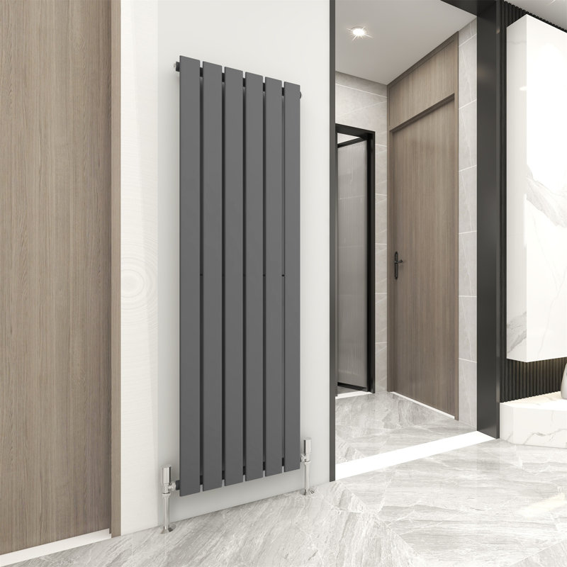 Aarvik Designer Radiator, Grey, 1600cm H x 408cm W