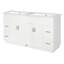 Ensemble de meuble-lavabo double 60 po avec lavabo 60 po, 8 compartiments de rangement, fermeture en douceur