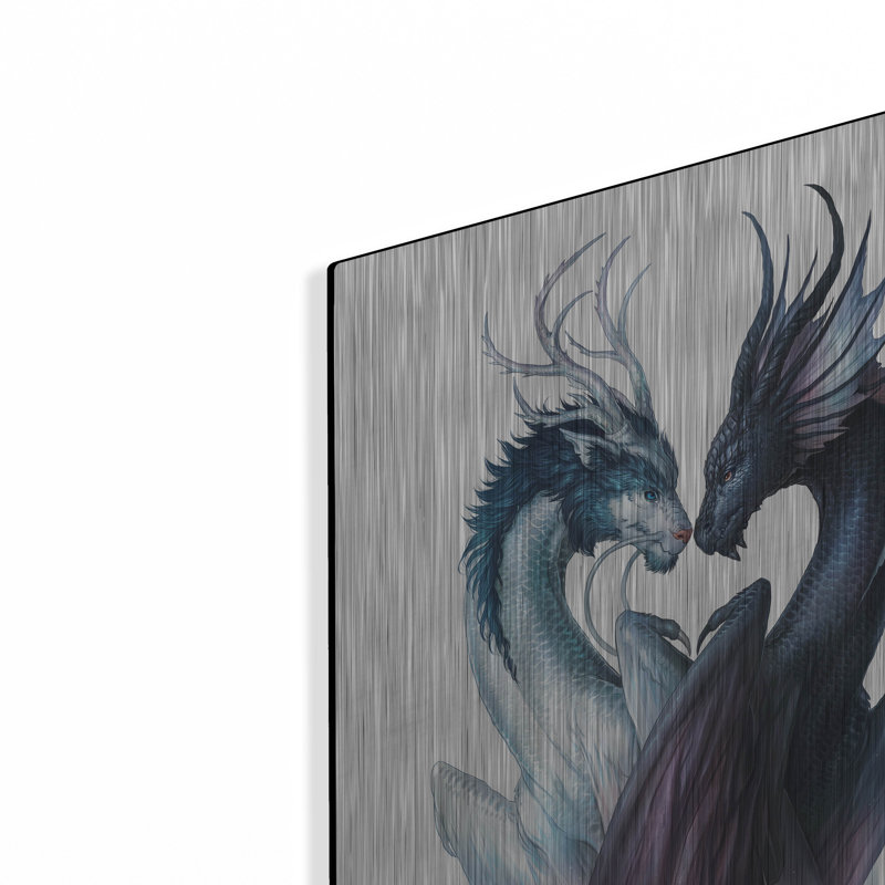 "Yin Yang Dragons" par JoJoes Art, H 24 po x l 16 po