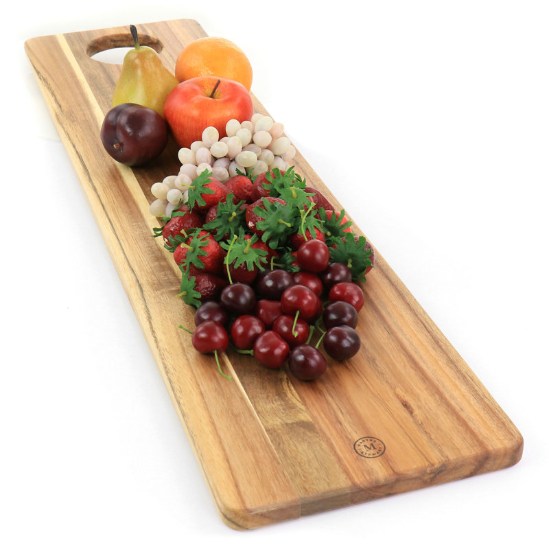 Acacia Wood Rectangular Serving Board, 31.5" x 8"