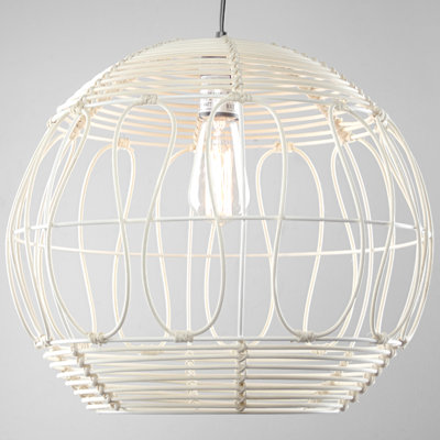 Luminaire suspendu en osier