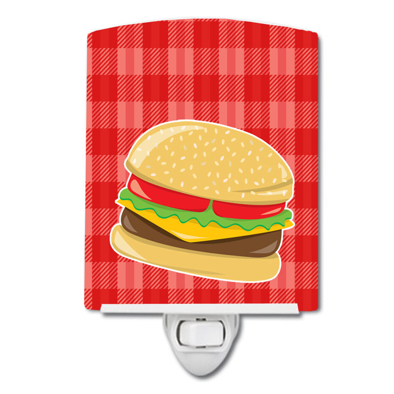 Éclairage pour nuit en céramique hamburger