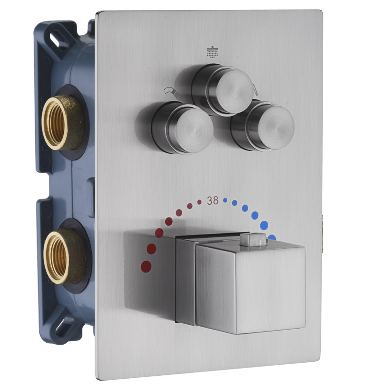 All-In-One Kit with Rough in-Valve, Brushed Nickel