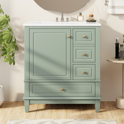 Meuble-lavabo avec lavabo en céramique 30 po Jarrod