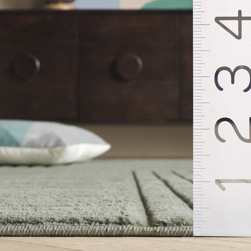 Tapis de couleur unie Emilymarie Performance, Rectangle 5 pi 3 po x 7 pi 6 po