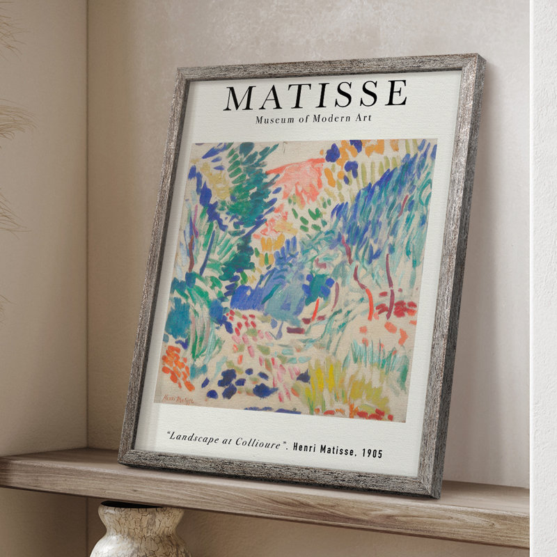 Matisse CL XXVI, reproduction d'art encadrée - bois massif, H 11 po x l 9 po