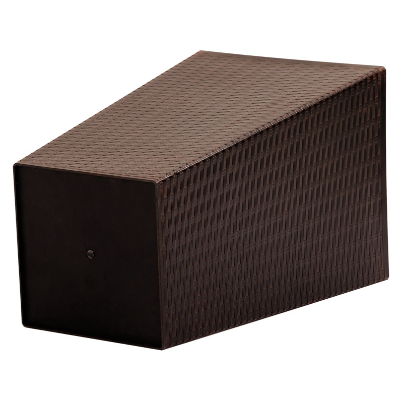 Outsunny Set Of 3 Tall Planters With Drainage Hole, Brown