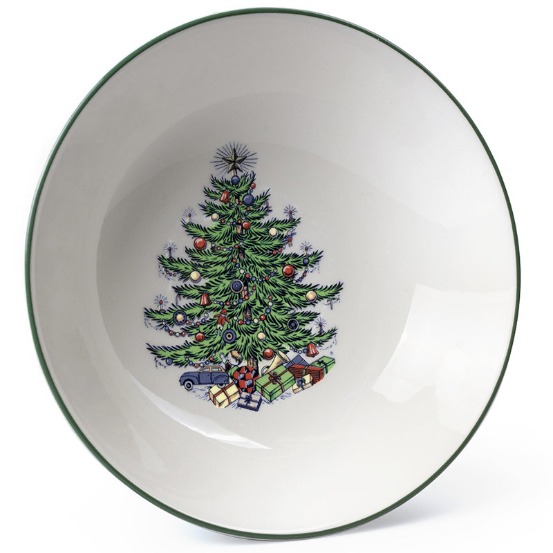 Bol à céréales traditionnel circle de noël 8 oz. arbre de noël original