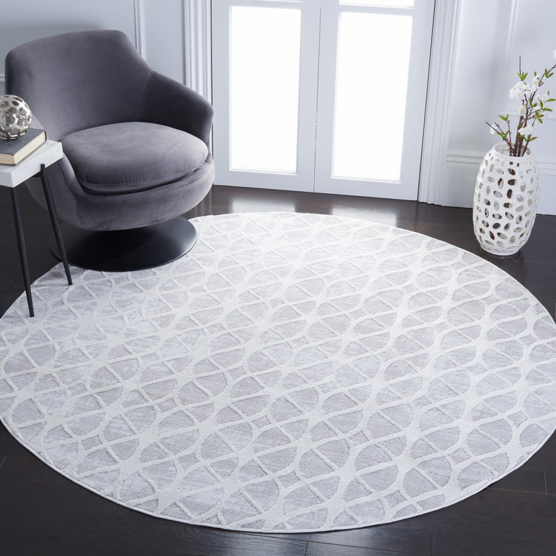 Groombridge 700 Performance Geometric Rug, Round 6'7"
