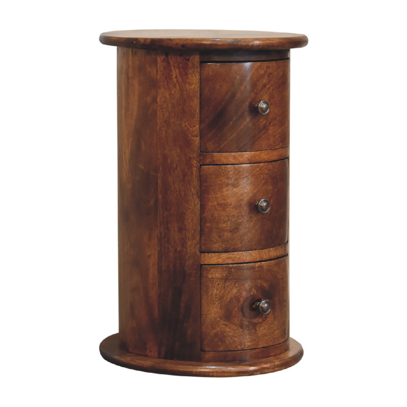 Baruc 32cm W Solid Wood Bedside Table