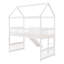 Lit mezzanine simple avec glissade, lit maison avec glissade-1375374050