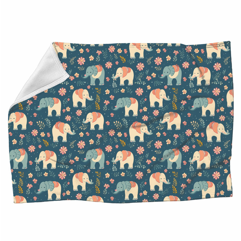  Couverture polaire éléphant, Lit simple