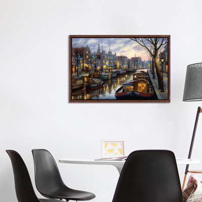 Canal Life by Evgeny Lushpin - Print on Canvas