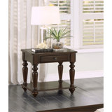 Modern Traditional Style End Table With Drawer And Bottom Shelf Espresso Finish Living Room Furniture 1Pc