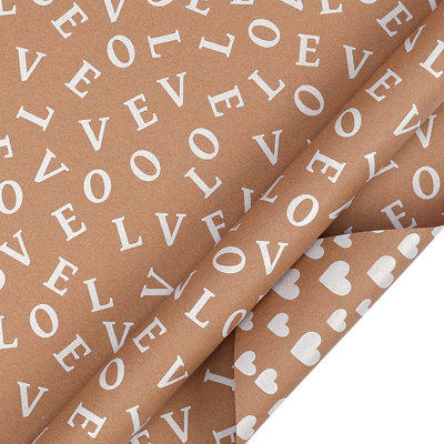 Festival Party Gift Wrapping Paper Double-sided Watercolor Series Paper Rolls Thick Gift