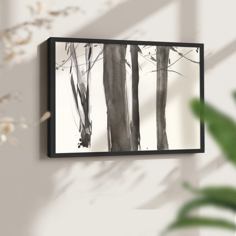 Under the Winter Tree I - Reproduction encadrée - Restickable, H 8 po x l 10 po, Noir, noir, noir, noir