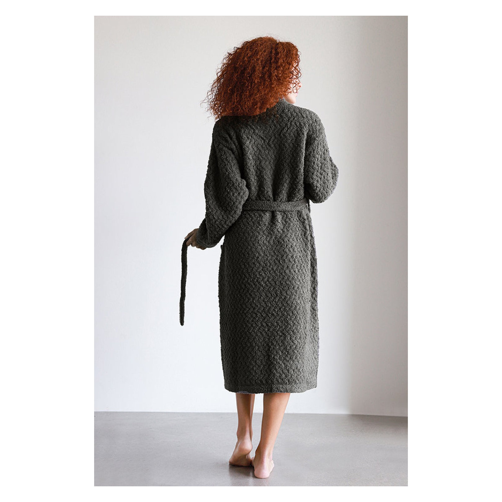 Snug Waffle Robe, XL, Granite