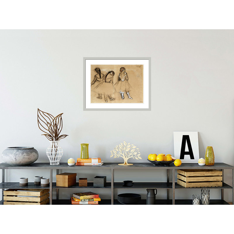 «Three Dancers» par Edgar Degas, impression giclée encadrée, H 23,34 po x l 29,5 po