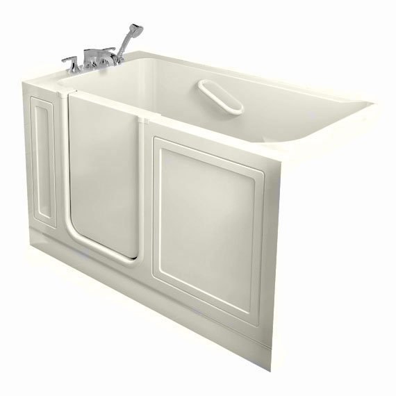 51'' x 31'' Walk-in Whirlpool Bathtub, Left, Linen
