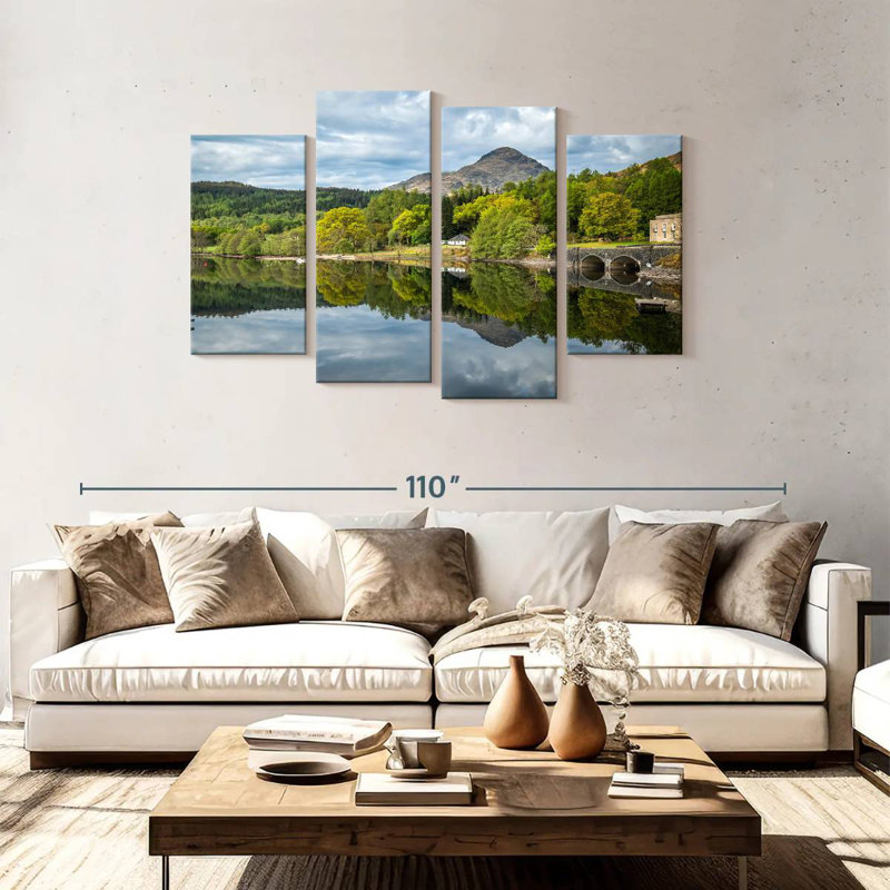 Alvord Glassy Loch Lomond, 48" H x 75" W