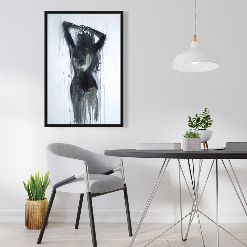 "Silhouette féminine", H 36 po x l 24 po