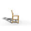 Chaise de salle à manger à hauteur de comptoir en teck Zenone-200320236