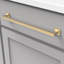 Poignée poignée Studio Collection - Poignée d'armoire centrale à centre 12 po - Laiton doré brossé - Quincaillerie transitionnelle pour tiroirs et armoires-86926370-112308079