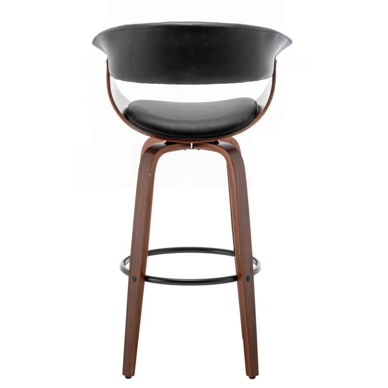 Adrista Upholstered Counter Stool, Black