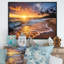 Photo de plage, coucher de soleil, Serenade IX - art mural plage côtière-1238991336-1238991339