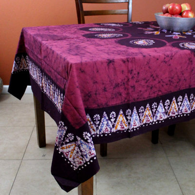 Pagur Batik Cotton Paisley Floral Tablecloth