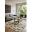 Tapis brun moderne en similicuir 8X10