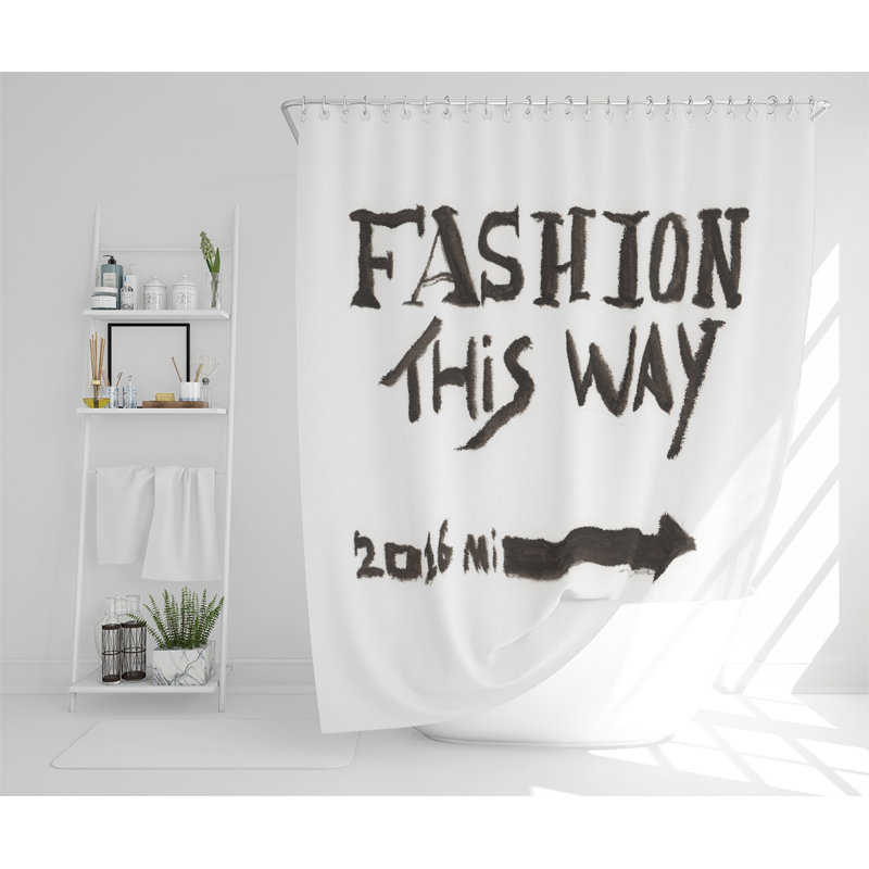 Fashion This Way Designer Shower Curtain