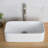Ceramic Rectangular Vessel Bathroom Sink with Faucet-3955030