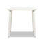 Table d'appoint multifonctionnelle en aluminium, finition blanche, compacte, pour manger ou se détendre à l'extérieur