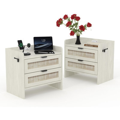 59.9cm W Manufactured Wood Bedside Table