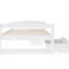 Lit plateforme simple blanc avec fonction de tiroir - Style élégant avec rangement simple et